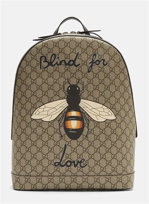 gucci backpack bee print|Gucci bee backpack price.